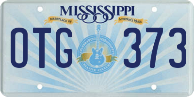 MS license plate OTG373