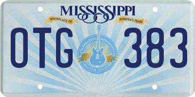 MS license plate OTG383