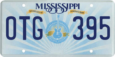 MS license plate OTG395