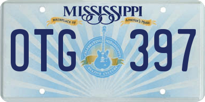 MS license plate OTG397