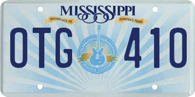 MS license plate OTG410