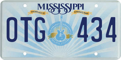MS license plate OTG434