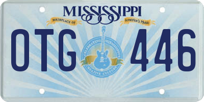 MS license plate OTG446