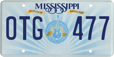 MS license plate OTG477