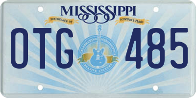 MS license plate OTG485