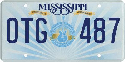 MS license plate OTG487