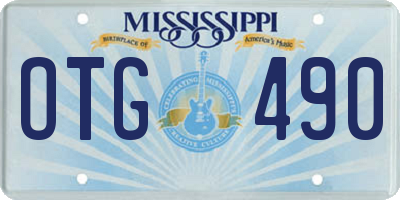 MS license plate OTG490