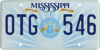 MS license plate OTG546
