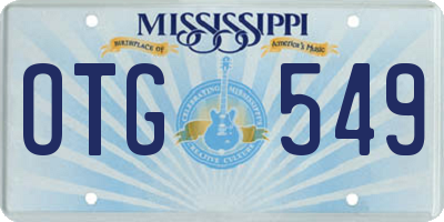 MS license plate OTG549