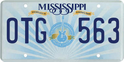MS license plate OTG563
