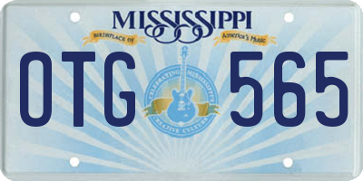 MS license plate OTG565