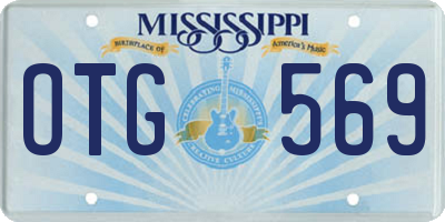 MS license plate OTG569