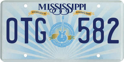 MS license plate OTG582