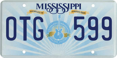 MS license plate OTG599