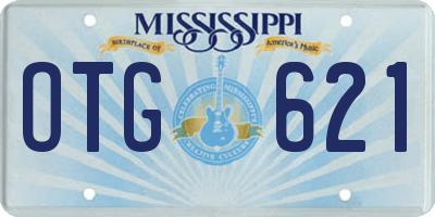 MS license plate OTG621