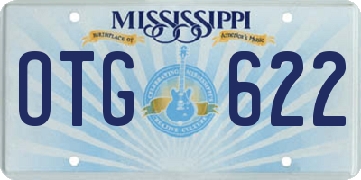 MS license plate OTG622