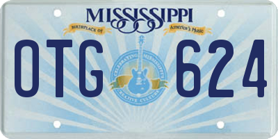 MS license plate OTG624