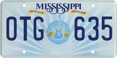 MS license plate OTG635