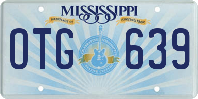 MS license plate OTG639