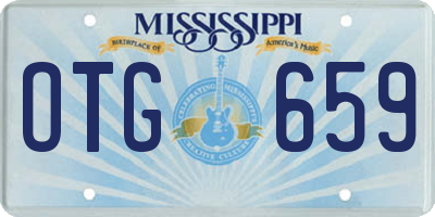 MS license plate OTG659