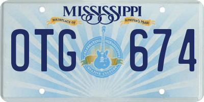 MS license plate OTG674