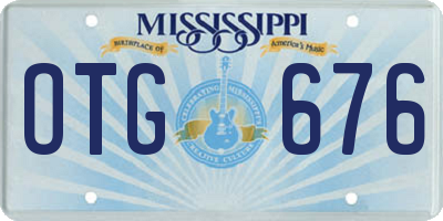 MS license plate OTG676
