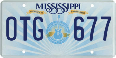 MS license plate OTG677