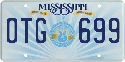 MS license plate OTG699