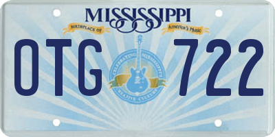 MS license plate OTG722