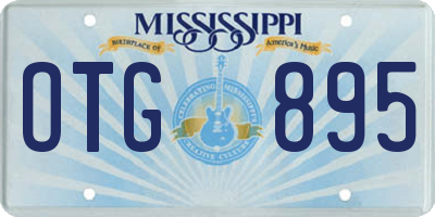 MS license plate OTG895