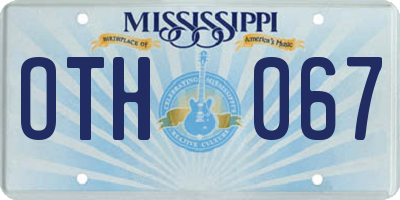 MS license plate OTH067