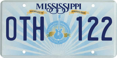 MS license plate OTH122