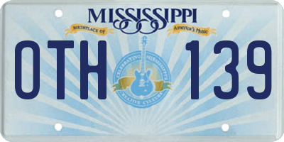 MS license plate OTH139