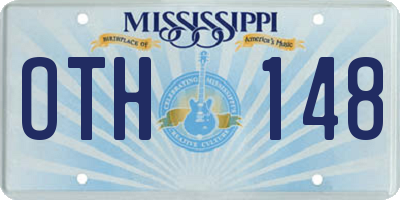 MS license plate OTH148