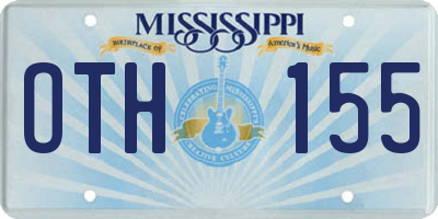 MS license plate OTH155