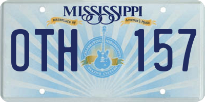 MS license plate OTH157