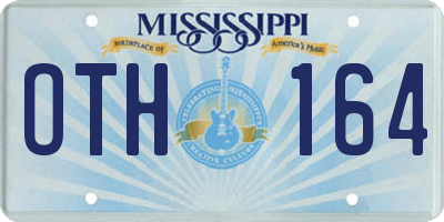 MS license plate OTH164