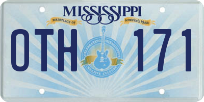 MS license plate OTH171