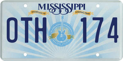 MS license plate OTH174