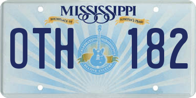 MS license plate OTH182