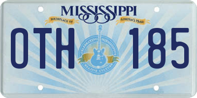 MS license plate OTH185