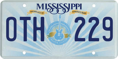 MS license plate OTH229