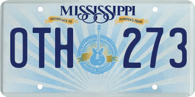 MS license plate OTH273