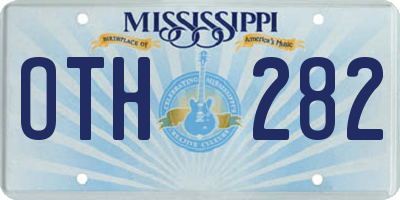 MS license plate OTH282