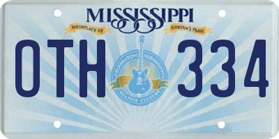 MS license plate OTH334