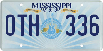 MS license plate OTH336
