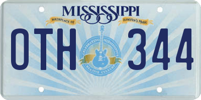 MS license plate OTH344