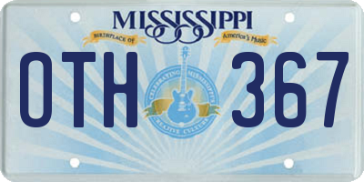 MS license plate OTH367