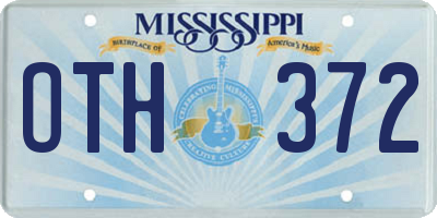 MS license plate OTH372