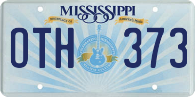 MS license plate OTH373